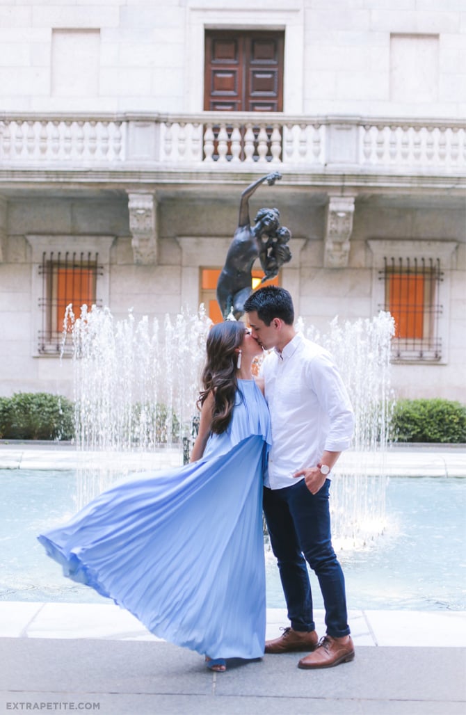 wedding anniversary photos_Boston library extra petite